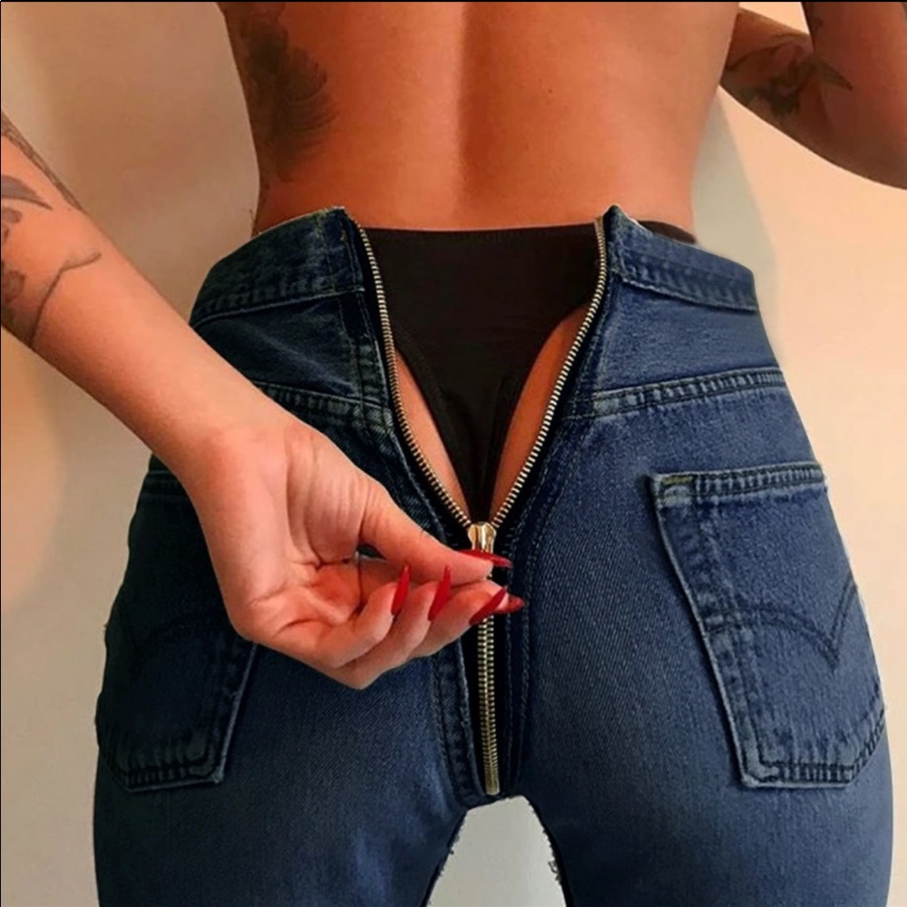 Zipper jeans